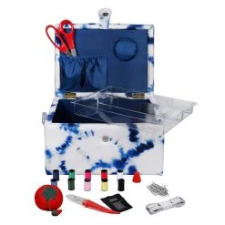 Hot Sale 😉 Singer® Large Tie Dye Basket Sewing Notions Kit 👍 -Deals Singer Store 10663870 2