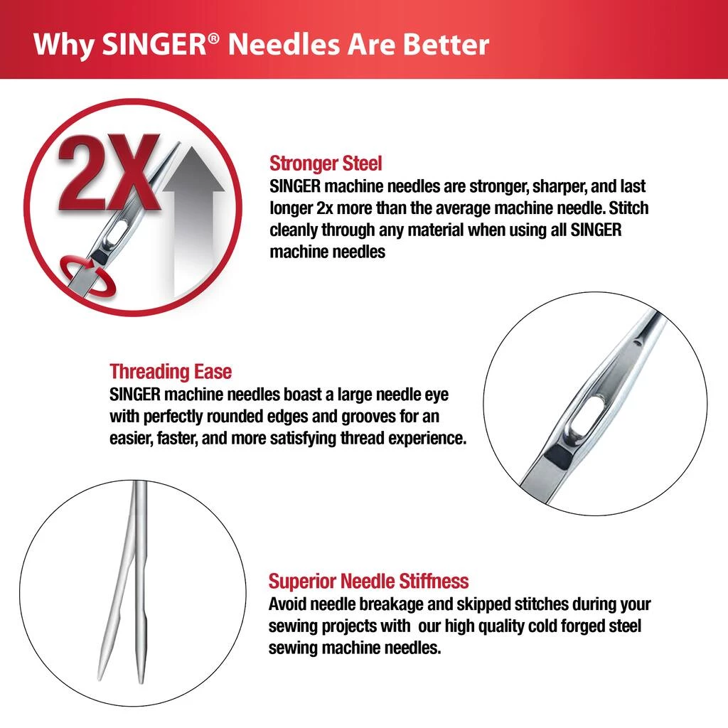 Best reviews of ๐ฅฐ SINGER® Ball Point Sewing Machine Needles, 5ct. ๐ 5 Best reviews of ๐ฅฐ SINGER® Ball Point Sewing Machine Needles, 5ct. ๐ - Image 5