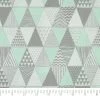 Hot Sale 🔔 SINGER Mint Cactus Days Triangle Cotton Fabric 🌟