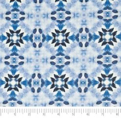 Discount ๐ SINGER China Blue Batiks Cotton Fabric ๐
