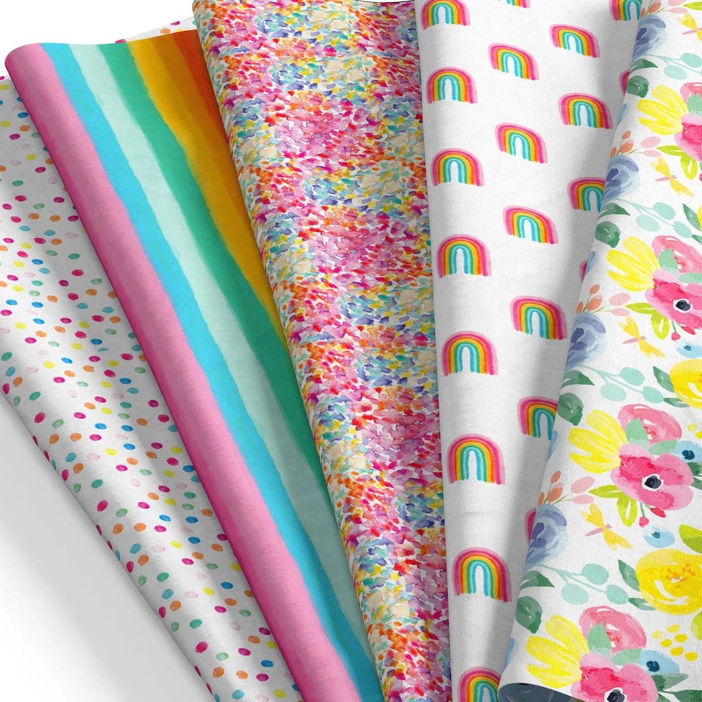 Hot Sale ⭐ SINGER Rainbow Day Cotton Fabric Fat Quarters ❤️ 2 Hot Sale ⭐ SINGER Rainbow Day Cotton Fabric Fat Quarters ❤️ - Image 2