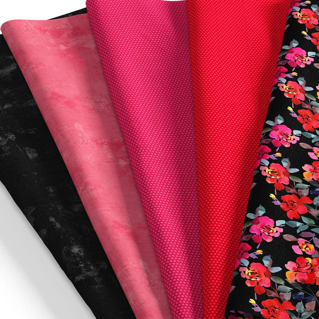 Discount ๐ SINGER Rockin Roses Cotton Fabric Fat Quarters ๐ฅฐ 2 Discount ๐ SINGER Rockin Roses Cotton Fabric Fat Quarters ๐ฅฐ - Image 2