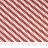 Budget 🥰 SINGER ❄ Christmas Diagonal Stripe Cotton Fabric 🤩