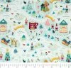 Outlet ❤️ SINGER 🎄 Christmas Santa Village Cotton Print Fabric 🎁