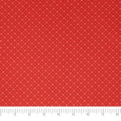 Best Pirce ⌛ SINGER 🎅 Christmas Snow & Dots Print Cotton Fabric 🔔