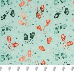 Promo 🎁 SINGER 🔔 Christmas Mittens Cotton Fabric 😉