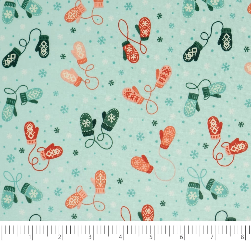 Promo ๐ SINGER ๐ Christmas Mittens Cotton Fabric ๐ 1 Promo ๐ SINGER ๐ Christmas Mittens Cotton Fabric ๐