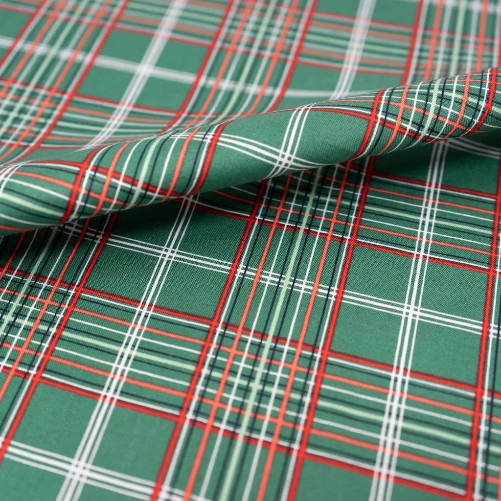Cheapest ๐ SINGER โ Christmas Holiday Green Plaid Cotton Fabric ๐งจ 2 Cheapest ๐ SINGER โ Christmas Holiday Green Plaid Cotton Fabric ๐งจ - Image 2