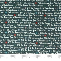 Cheapest ✔️ SINGER 🎄 Christmas Holiday Words Cotton Fabric 🔔