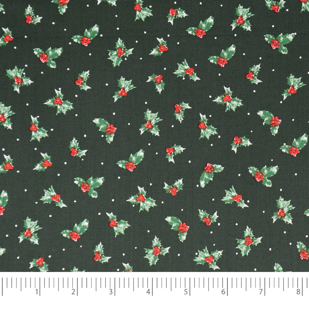 Discount 🛒 SINGER 🎅 Christmas Holiday Holly Cotton Fabric 🌟 1 Discount 🛒 SINGER 🎅 Christmas Holiday Holly Cotton Fabric 🌟