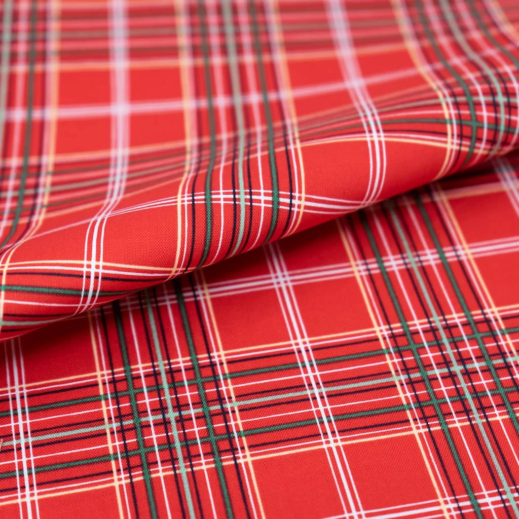 Top 10 🌟 SINGER 🎅 Christmas Red Plaid Cotton Print Fabric ⌛ 2 Top 10 🌟 SINGER 🎅 Christmas Red Plaid Cotton Print Fabric ⌛ - Image 2