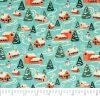 Promo 🔥 SINGER 🎄 Christmas Holiday Village Cotton Fabric 💯