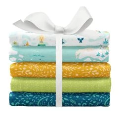 Flash Sale 🔥 SINGER 🎄 Christmas Santa's Village 5 Piece Fat Quarter Bundle 🔔 -Deals Singer Store D508188S 1