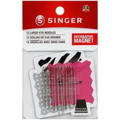 Best Sale 😀 SINGER® Assorted Large Eye Hand Needles With Magnet, 12ct. 😉