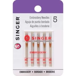 Best Pirce 🌟 SINGER® Size 75 Embroidery Machine Needles, 5ct. ✨