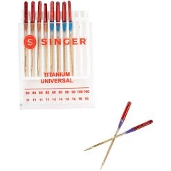 Best Pirce 😉 SINGER® Titanium Universal Regular Point Machine Needles, 10ct. 🌟 -Deals Singer Store D572772S 4