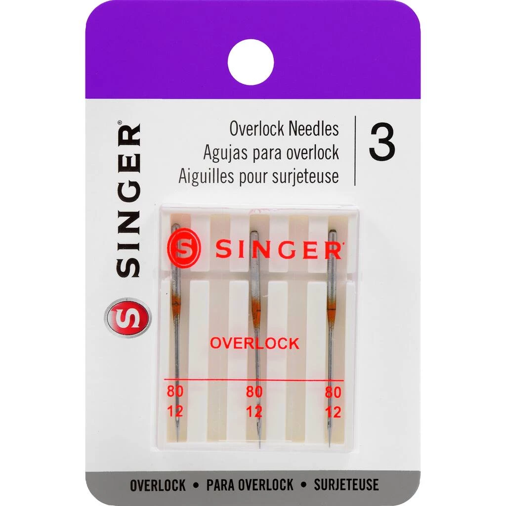 Hot Sale 🥰 SINGER® Size 12/80 Universal Regular Point Overlock Machine Needles, 3ct. 🤩 1 Hot Sale 🥰 SINGER® Size 12/80 Universal Regular Point Overlock Machine Needles, 3ct. 🤩