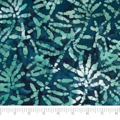 Deals Singer Store 9 Top 10 💯 SINGER® Batik Teal Leaf Cotton Fabric 🛒