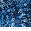 New 🛒 SINGER® Batik Blue Paisley Cotton Fabric 🛒