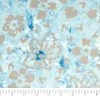 Outlet 😍 SINGER® Batik Light Cyan Flower Cotton Fabric ❤️