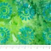 Best Pirce 🔔 SINGER® Batik Lime Green Sunflower Cotton Fabric ✨