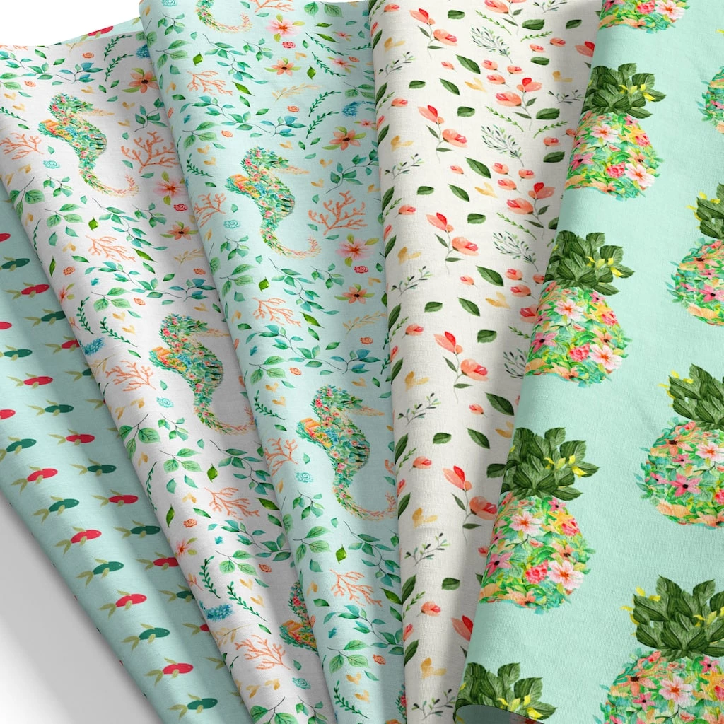Wholesale ๐งจ SINGER® Saltwater Seahorse Designed by Denise Palmer Cotton Fabrics Bundle ๐ 2 Wholesale ๐งจ SINGER® Saltwater Seahorse Designed by Denise Palmer Cotton Fabrics Bundle ๐ - Image 2