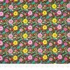 Hot Sale ✔️ SINGER Modern Floral Black Cotton Fabric 🛒