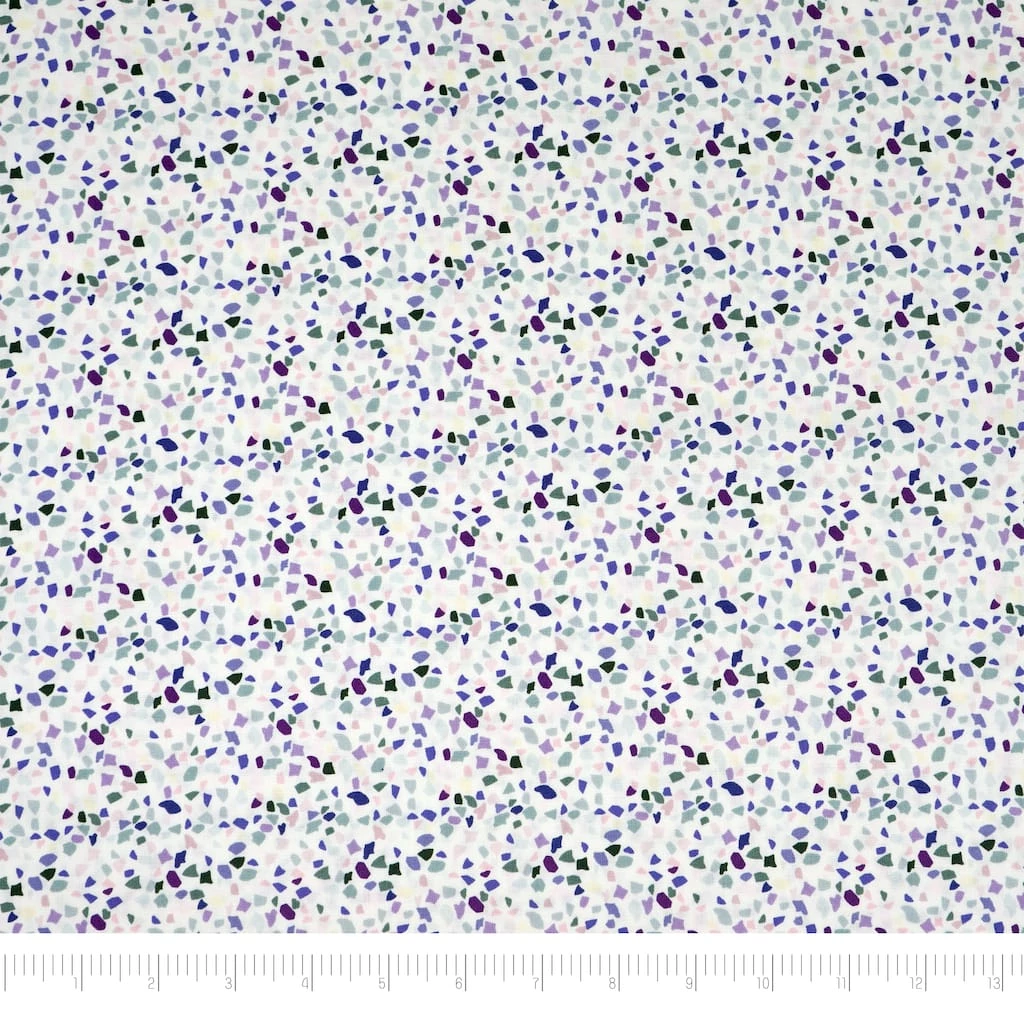 Cheapest ❤️ SINGER Purple Party Confetti Cotton Fabric 🎉 1 Cheapest ❤️ SINGER Purple Party Confetti Cotton Fabric 🎉
