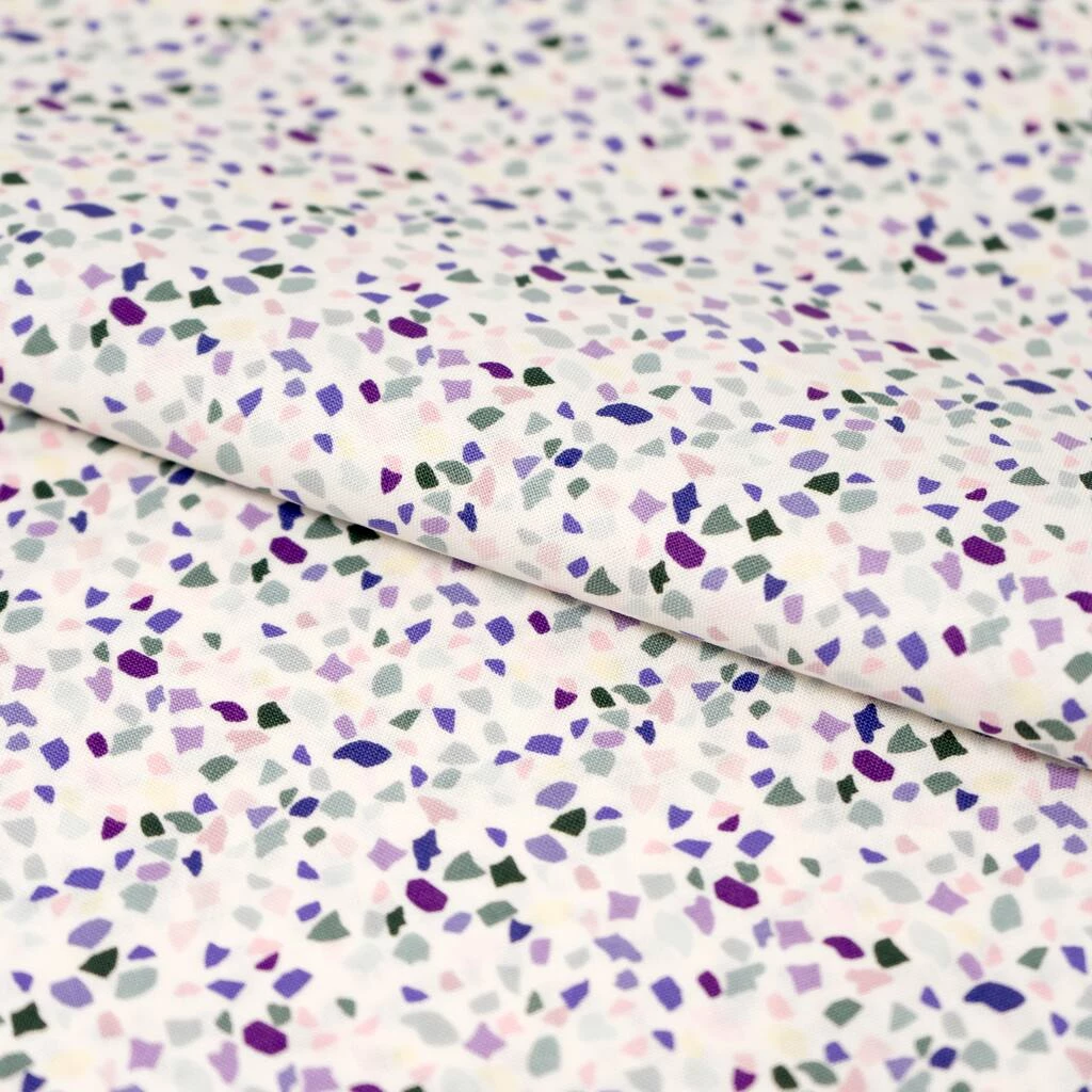 Cheapest ❤️ SINGER Purple Party Confetti Cotton Fabric 🎉 2 Cheapest ❤️ SINGER Purple Party Confetti Cotton Fabric 🎉 - Image 2