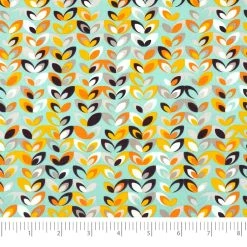 New ⌛ SINGER Retro Aqua Cotton Fabric 🤩
