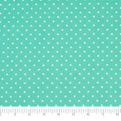 Best Sale 💯 SINGER Aqua Small Dots Cotton Fabric 😉