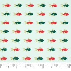 Wholesale 🔔 SINGER Denise Palmer Aqua Fish Cotton Fabric 👍