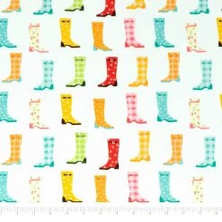 Outlet 🔥 SINGER Colorful 🥾 Boots Cotton Fabric ✨