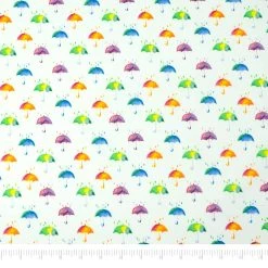 Brand new 🎉 SINGER Colorful Umbrella Cotton Fabric 🧨