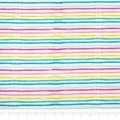Cheapest ❤️ SINGER Multi Stripe Cotton Fabric 🎉