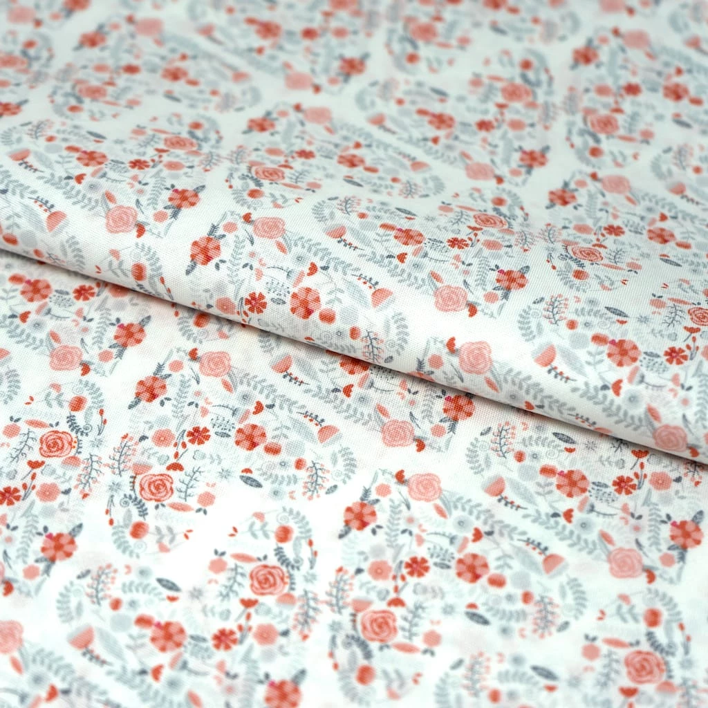 Best deal ๐ SINGER Pink Flower Heart Cotton Fabric ๐ 2 Best deal ๐ SINGER Pink Flower Heart Cotton Fabric ๐ - Image 2