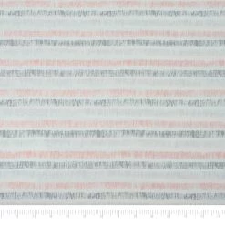 Cheapest ✨ SINGER Pink & Gray Stripe Cotton Fabric 😍