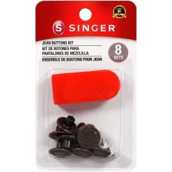 Coupon ✔️ Singer® No Sew Jean Buttons Kit with Tool, 8 Sets 🎉