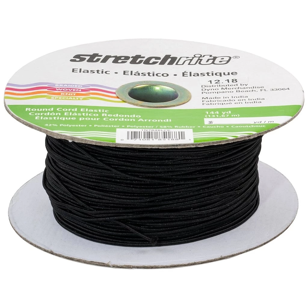 New ๐ Stretchrite Black Braided Elastic, 0.0625" x 144yd. by Singer ๐ฅ 3 New ๐ Stretchrite Black Braided Elastic, 0.0625" x 144yd. by Singer ๐ฅ - Image 3
