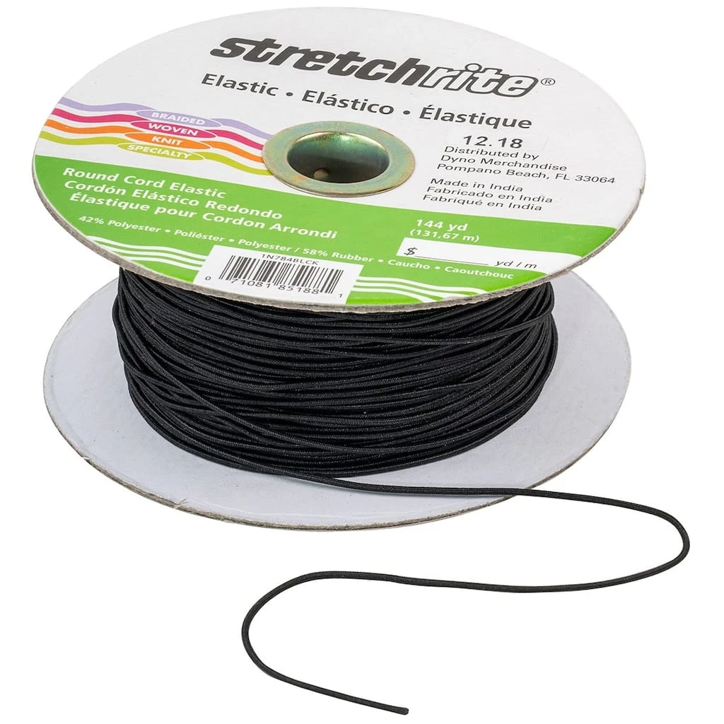 New ๐ Stretchrite Black Braided Elastic, 0.0625" x 144yd. by Singer ๐ฅ 4 New ๐ Stretchrite Black Braided Elastic, 0.0625" x 144yd. by Singer ๐ฅ - Image 4