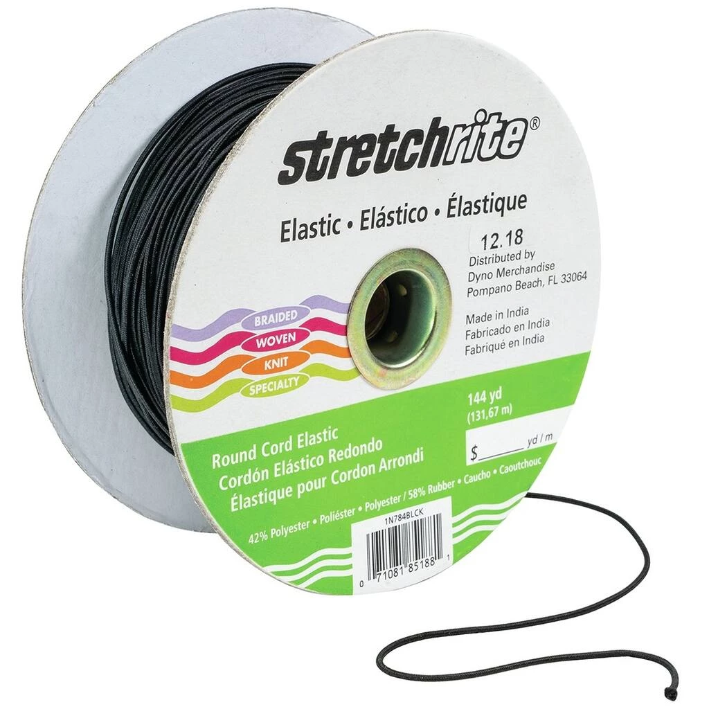 New ๐ Stretchrite Black Braided Elastic, 0.0625" x 144yd. by Singer ๐ฅ 5 New ๐ Stretchrite Black Braided Elastic, 0.0625" x 144yd. by Singer ๐ฅ - Image 5