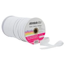 Brand new 👏 Stretchrite White Woven Polyester Flat Non-Roll Elastic, 0.75" x 75yd. by Singer ⭐ -Deals Singer Store D617759S 3