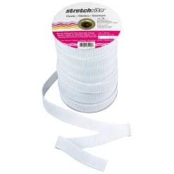 Discount 😀 Stretchrite White Flat Non-Roll Polyester Woven Elastic, 1" x 50yd. by Singer 🎁 -Deals Singer Store D617762S 3