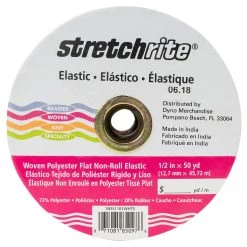 Deals ⭐ Stretchrite White Non-Roll Flat Elastic, 0.5 x 50yd. by Singer ⌛