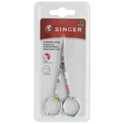 Cheap 😀 SINGER® 4" Floral Forged Embroidery Curved Tip Scissors 👍