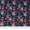 New 🥰 SINGER Navy Floral Cotton Lawn Fabric 🧨