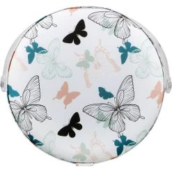 Best Sale 👍 SINGER® Premium Large Butterfly Print Round Sewing Basket with Zipper Pouch ⌛ -Deals Singer Store D647638S 8