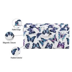 Hot Sale 😉 SINGER® Large Butterfly Print Sewing Basket with Zipper Pouch ❤️ -Deals Singer Store D647641S 4