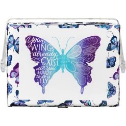 Hot Sale 😉 SINGER® Large Butterfly Print Sewing Basket with Zipper Pouch ❤️ -Deals Singer Store D647641S 8