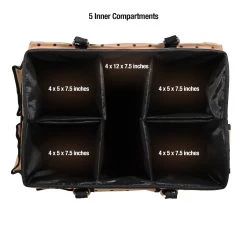 Brand new 🧨 SINGER® Large Tan & Black Polka Dot Print Sewing & Craft Collapsible Storage Tote Caddy ⭐ -Deals Singer Store D647645S 8